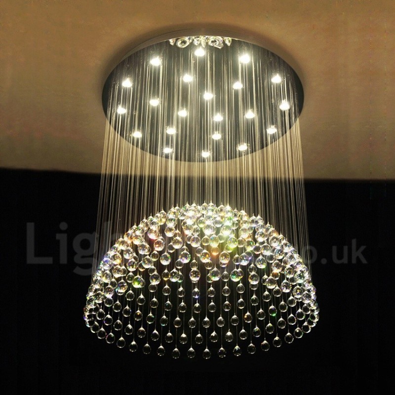 21 Lights Modern K9 Crystal Ceiling Pendant Light Indoor Chandelier Lighting Lamps Fixtures