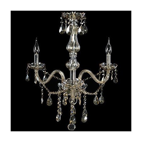 3 Lights Luxury Crystal Chandelier Cognac Color K9 Crystal Chandelier