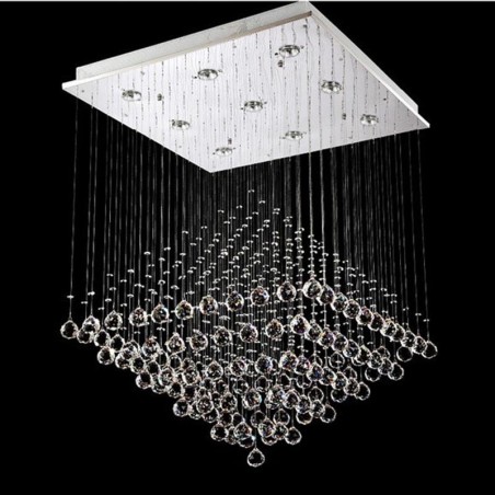 9 Lights Modern K9 Crystal Ceiling Pendant Light Indoor Chandelier Lighting Lamps Fixtures