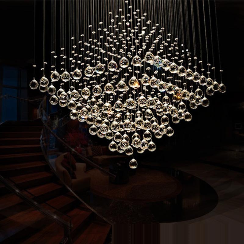 9 Lights Modern K9 Crystal Ceiling Pendant Light Indoor Chandelier Lighting Lamps Fixtures