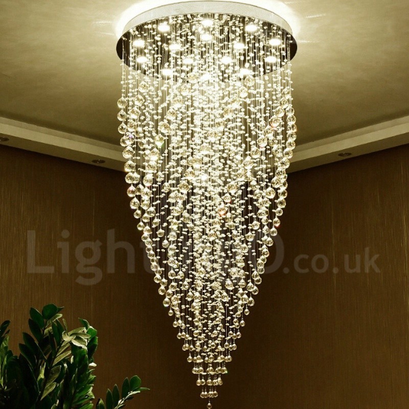 15 Lights Modern K9 Crystal Ceiling Pendant Light Indoor Chandelier Lighting Lamps Fixtures