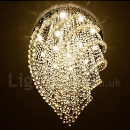 15 Lights Modern K9 Crystal Ceiling Pendant Light Indoor Chandelier Lighting Lamps Fixtures