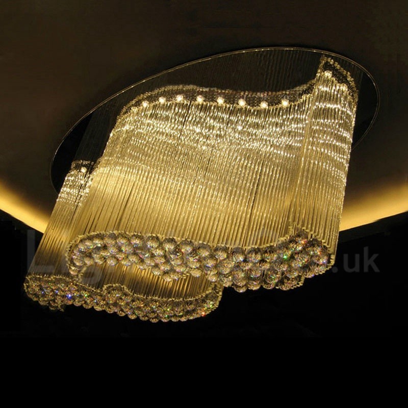 Modern K9 Crystal Ceiling Pendant Light Indoor Chandelier Lighting Lamps Fixtures