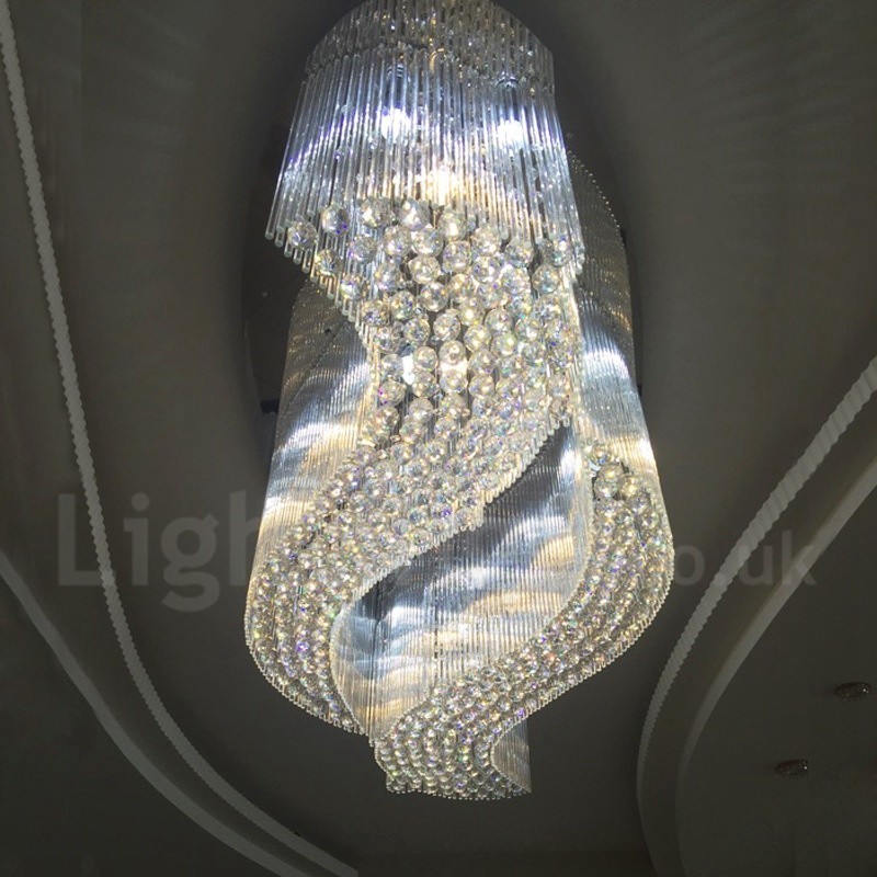 Modern K9 Crystal Ceiling Pendant Light Indoor Chandelier Lighting Lamps Fixtures