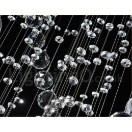 1 Light Modern K9 Crystal Ceiling Pendant Light Indoor Chandelier Lighting Lamps Fixtures