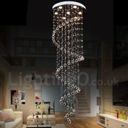 7 Lights Modern K9 Crystal Ceiling Pendant Light Indoor Chandelier Lighting Lamps Fixtures