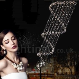 7 Lights Modern K9 Crystal Ceiling Pendant Light Indoor Chandelier Lighting Lamps Fixtures