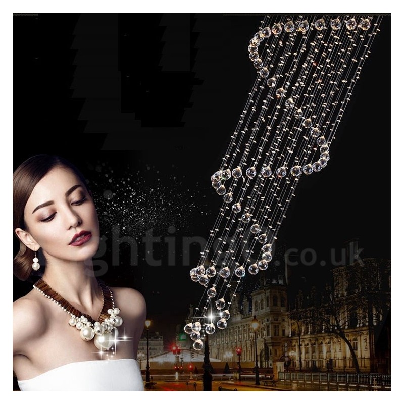 7 Lights Modern K9 Crystal Ceiling Pendant Light Indoor Chandelier Lighting Lamps Fixtures