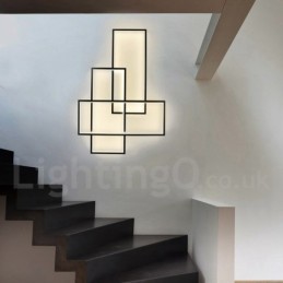 Modern Comtemporary Alumilium Painting Ceiling Light Flush Mount Wall Light with Remoter Dimmer for Living Room Bed Room