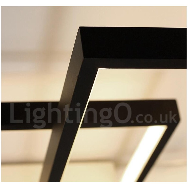 Modern Comtemporary Alumilium Painting Ceiling Light Flush Mount Wall Light with Remoter Dimmer for Living Room Bed Room