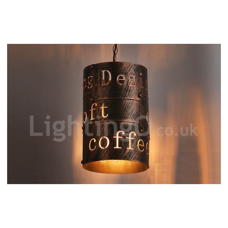 1 Light Retro Vintage Pendant Light Cafe House Pendant Lamp