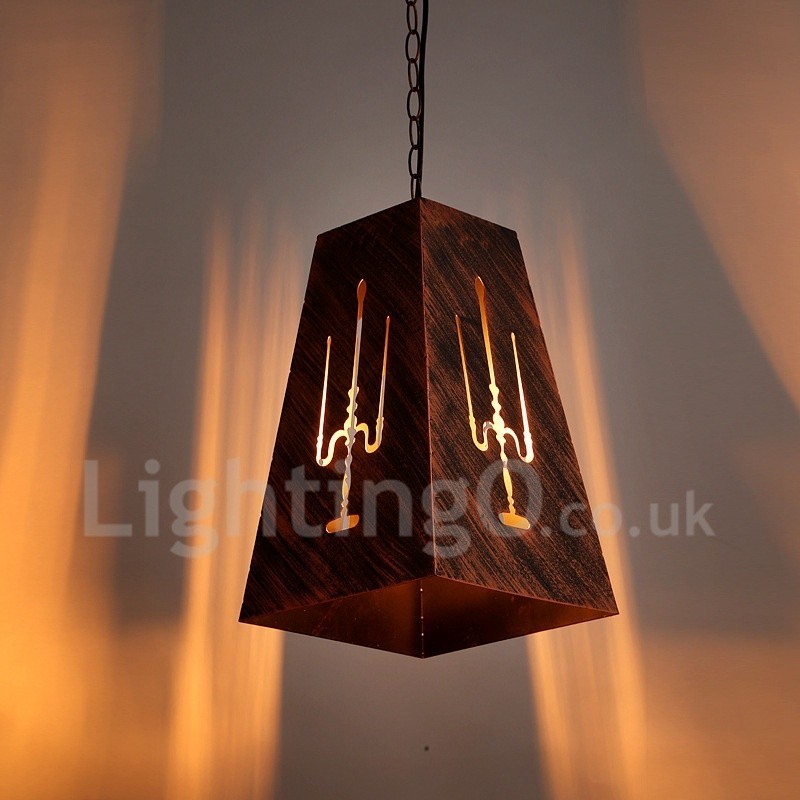 1 Light Retro Vintage Pendant Light Cafe House Pendant Lamp