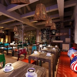 1 Light Retro Vintage Pendant Light Cafe House Pendant Lamp