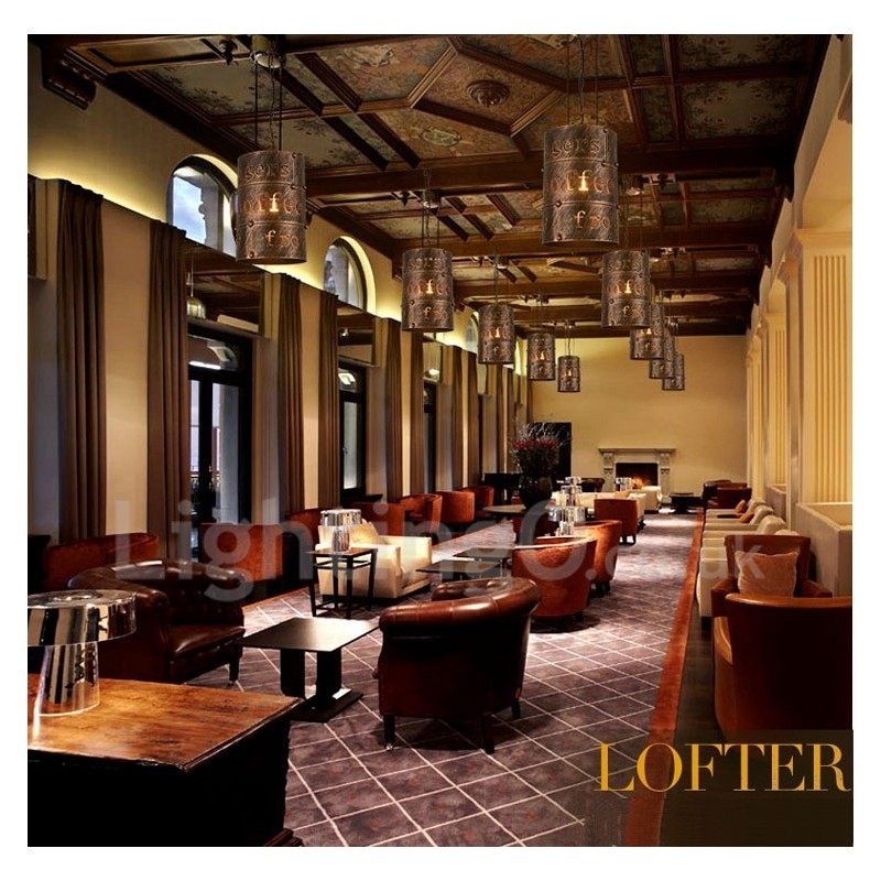 1 Light Retro Vintage Pendant Light Cafe House Pendant Lamp