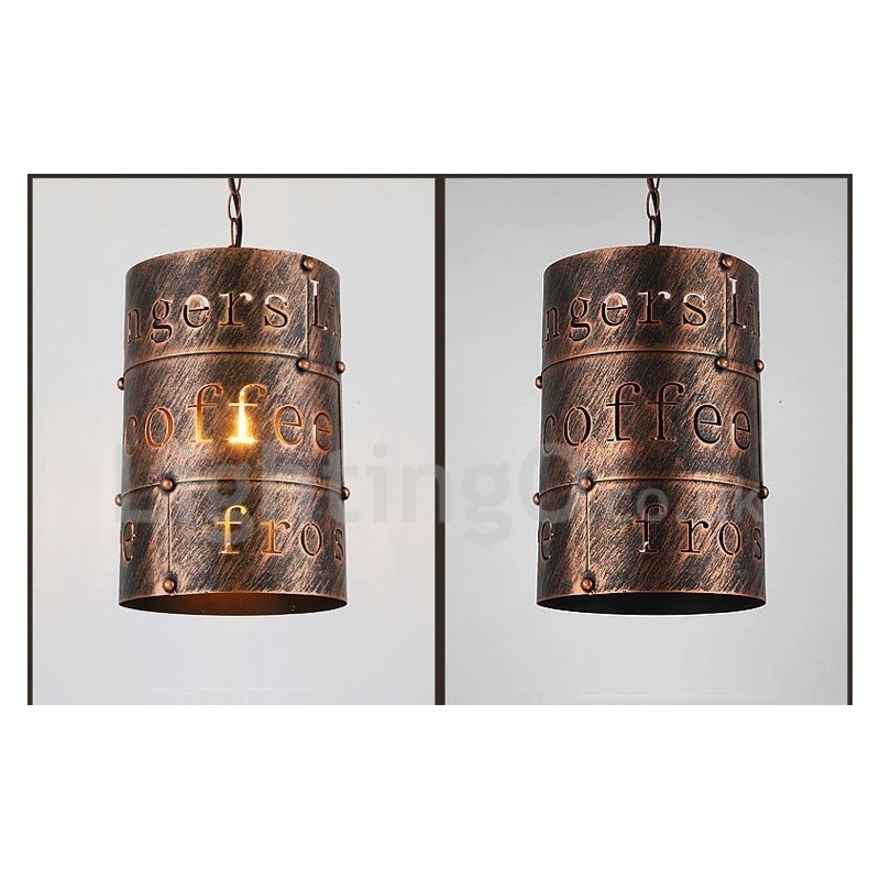 1 Light Retro Vintage Pendant Light Cafe House Pendant Lamp