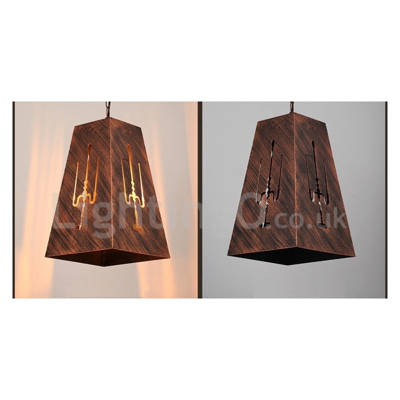 1 Light Retro Vintage Pendant Light Cafe House Pendant Lamp