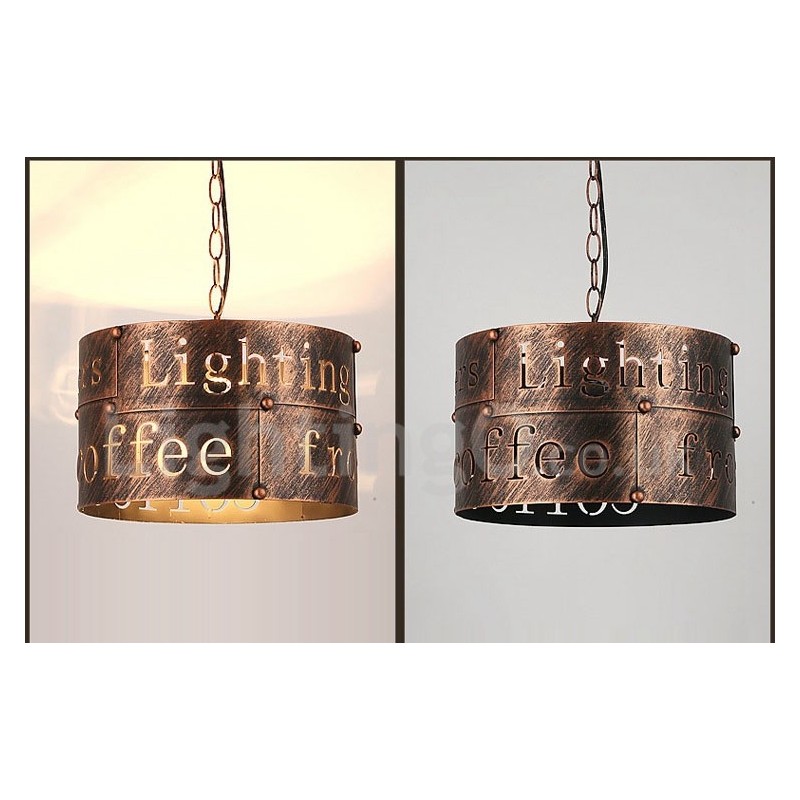 1 Light Retro Vintage Pendant Light Cafe House Pendant Lamp