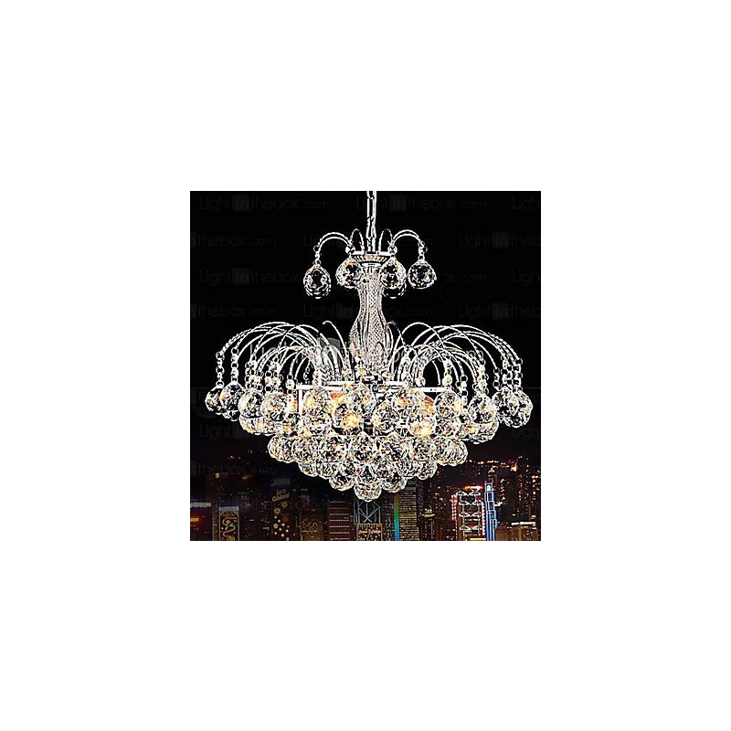 Pendant Luxury Modern Crystal Living 3 Lights Chandelier
