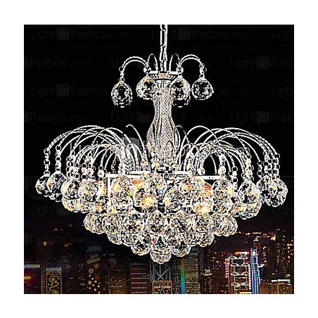 Pendant Luxury Modern Crystal Living 3 Lights Chandelier