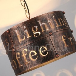1 Light Retro Vintage Pendant Light Cafe House Pendant Lamp
