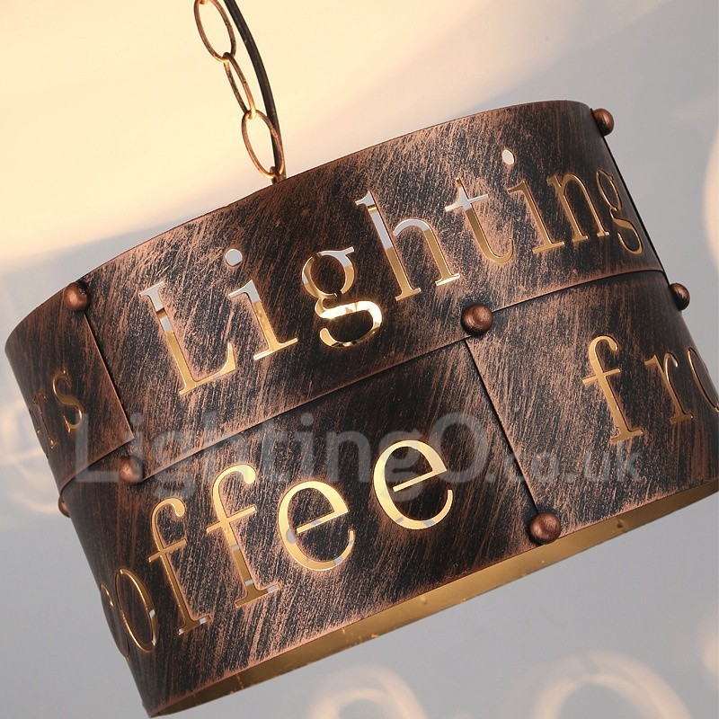 1 Light Retro Vintage Pendant Light Cafe House Pendant Lamp