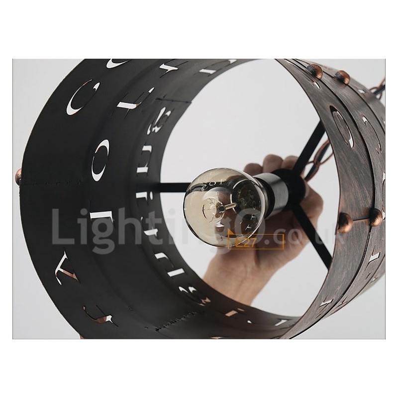 1 Light Retro Vintage Pendant Light Cafe House Pendant Lamp