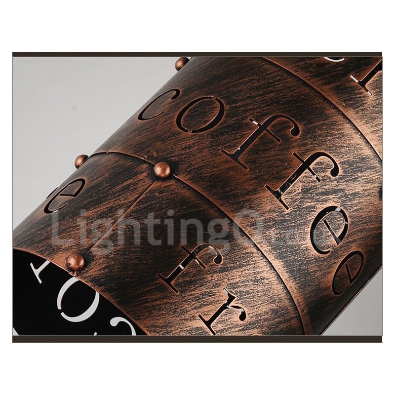 1 Light Retro Vintage Pendant Light Cafe House Pendant Lamp