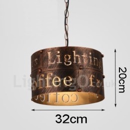 1 Light Retro Vintage Pendant Light Cafe House Pendant Lamp