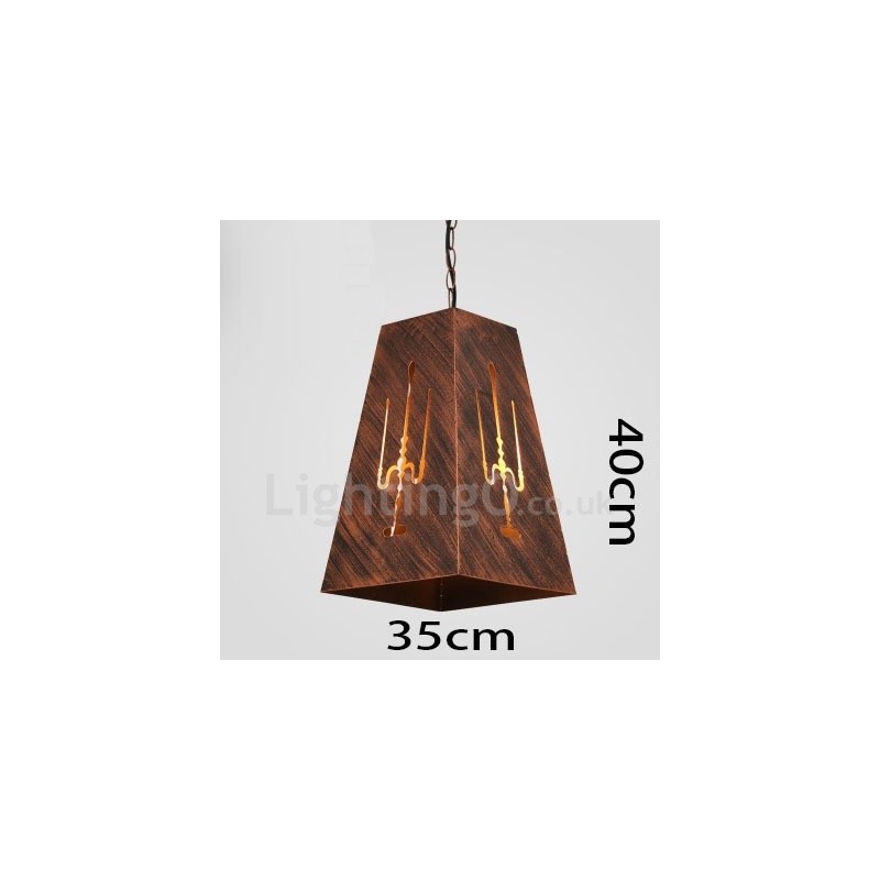 1 Light Retro Vintage Pendant Light Cafe House Pendant Lamp