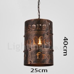 1 Light Retro Vintage Pendant Light Cafe House Pendant Lamp