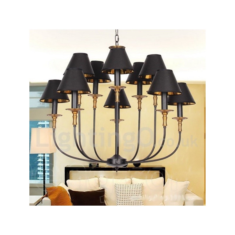Retro Contemporary Candle Style Chandelier
