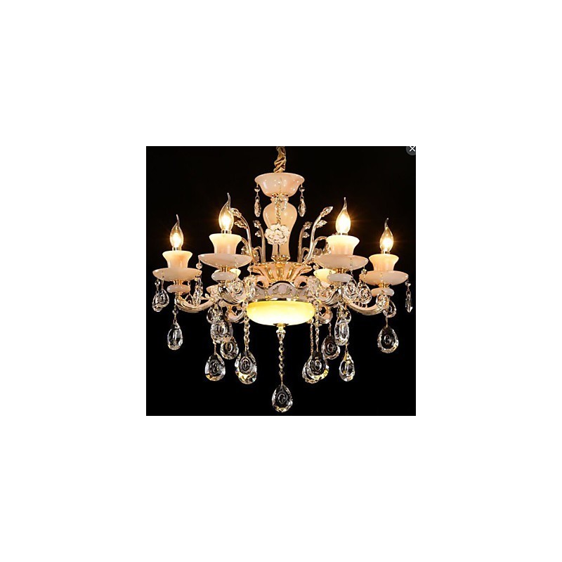 European Style Pendant Zinc Alloy Imitation Jade Crystal Pendant