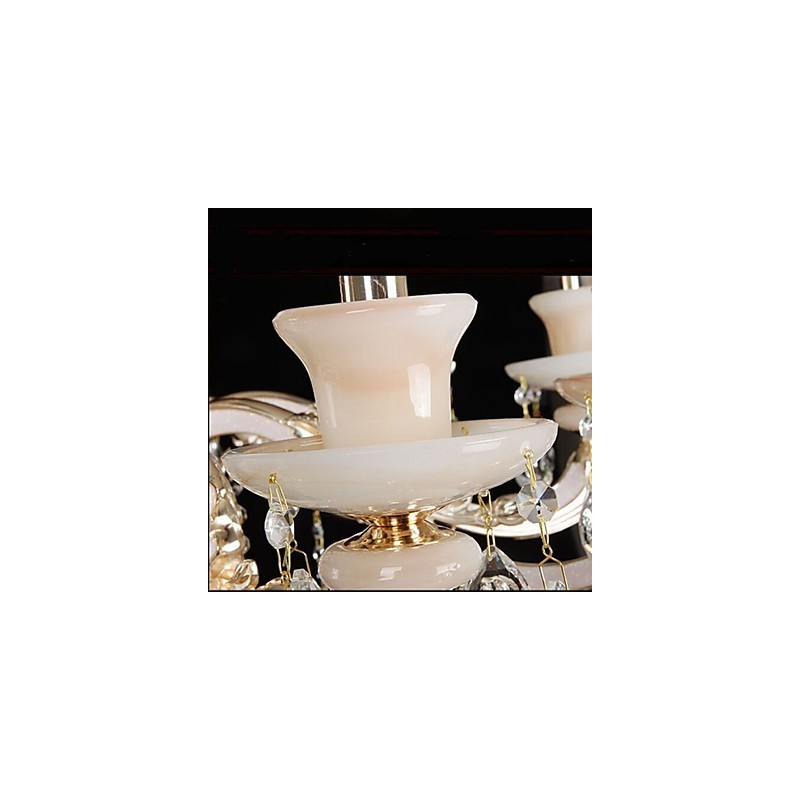 European Style Pendant Zinc Alloy Imitation Jade Crystal Pendant