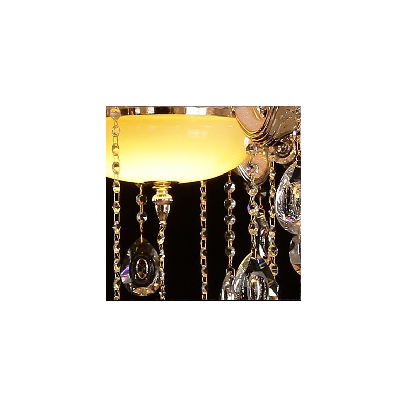 European Style Pendant Zinc Alloy Imitation Jade Crystal Pendant