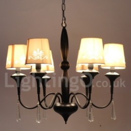 6 Light Mediterranean Style Candle Style Chandelier