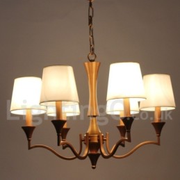 6 Light Mediterranean Style Candle Style Chandelier