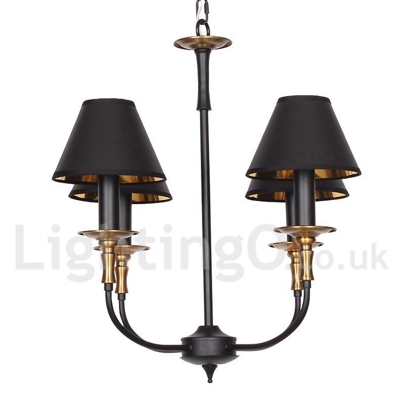 4 Light Retro Contemporary Candle Style Chandelier