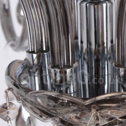 6 Light K9 Crystal Candle Style Chandelier