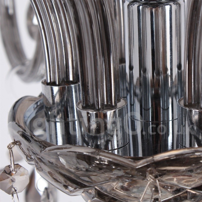 6 Light K9 Crystal Candle Style Chandelier