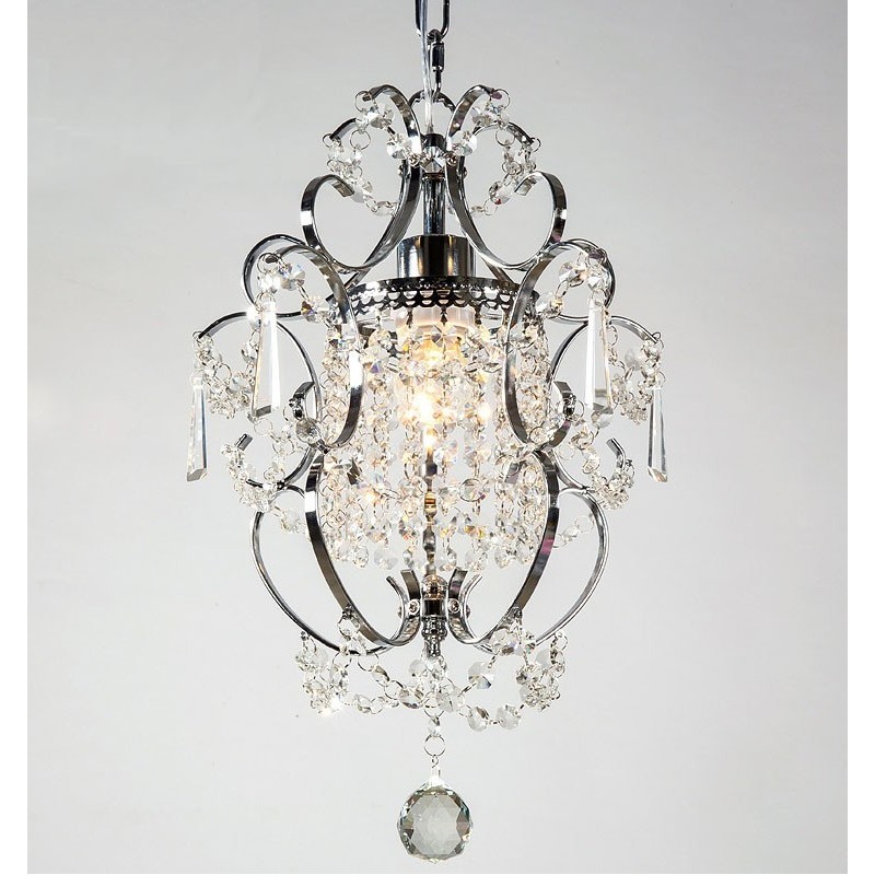 Iron Painting Chandelier with Clear Crystal Modern Lighting Lamp