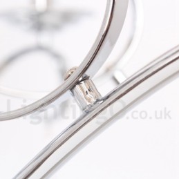 5 Light Contemporary K9 Crystal Candle Style Chandelier