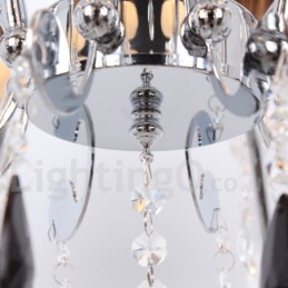 8 Light Contemporary K9 Crystal Candle Style Chandelier