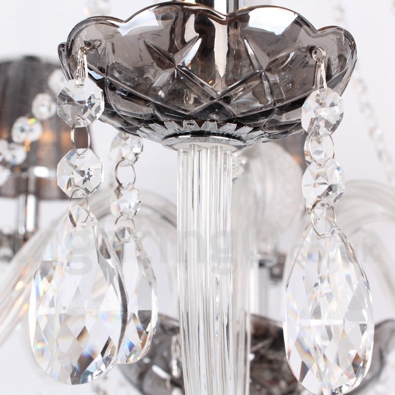 6 Light K9 Crystal Candle Style Chandelier