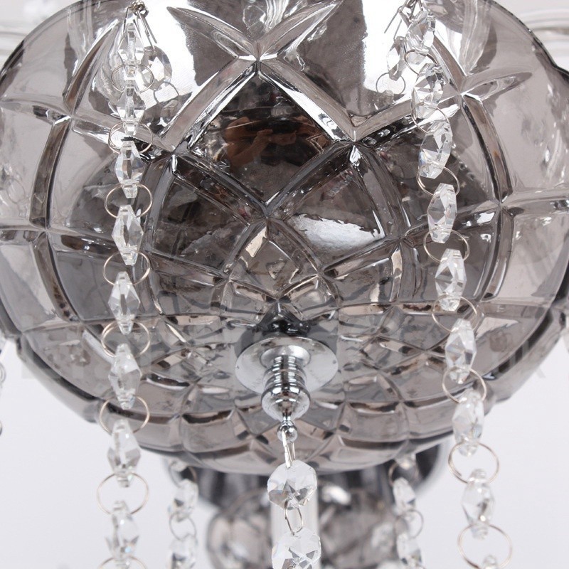 8 Light K9 Crystal Candle Style Chandelier