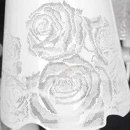 8 Light Modern Contemporary Hollow White Candle Style Chandelier