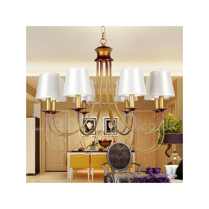 8 Light Rustic Mediterranean Style Modern Contemporary Candle Style Chandelier