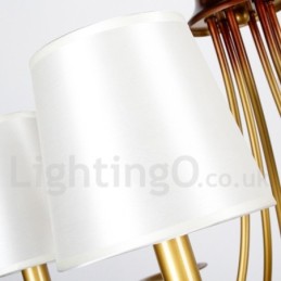 8 Light Rustic Mediterranean Style Modern Contemporary Candle Style Chandelier