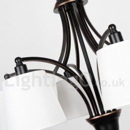 5 Light Rustic Retro Contemporary Candle Style Chandelier