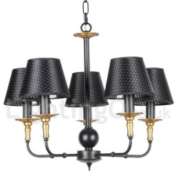 5 Light Retro Rustic Candle Style Chandelier