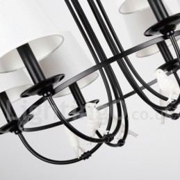 5 Light Retro Black Mediterranean Style Rustic Contemporary Candle Style Chandelier